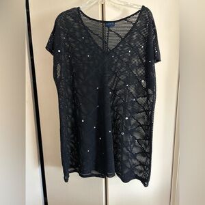 Dotti Black Mesh Knit Top